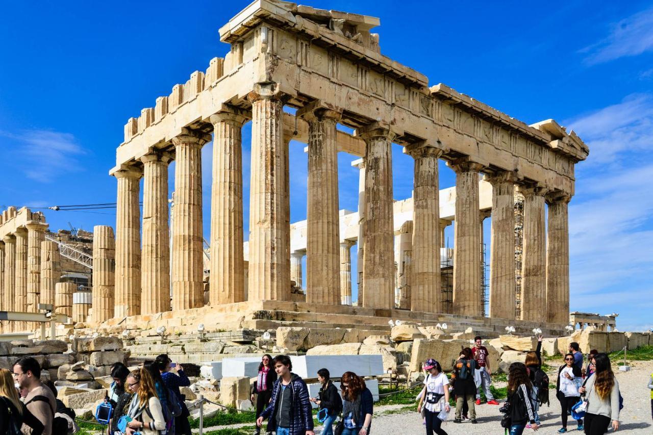 Ferienwohnung Athens Cozy Studio 4 Min Walk To The Acropolis Hil Exterior foto